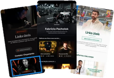 Exemplos de páginas PróLINK exclusivas